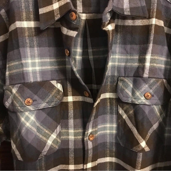 Jachs Thick Heritage Flannel Long Sleeve 100% Cotton Button Down - Picture 5 of 7